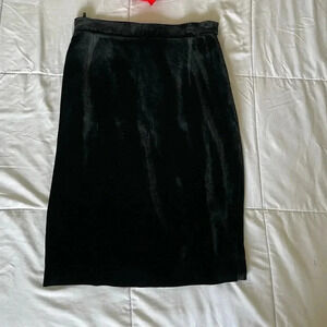 Les Copains velour back ruffle mini skirt